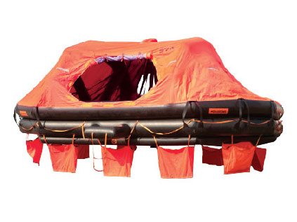 Self-righting and Davit Launched Inflatable Life Raft